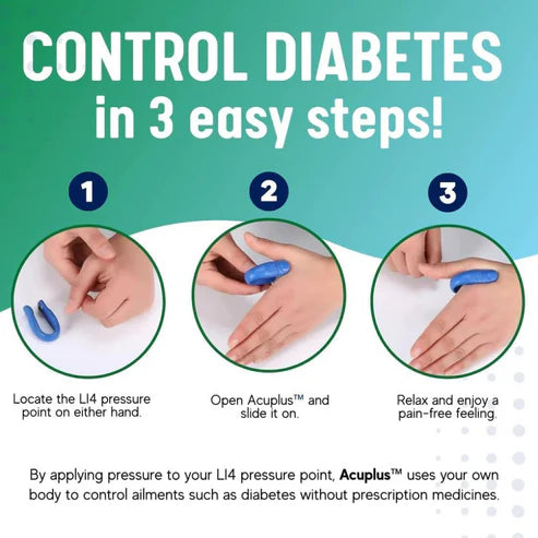 Sugar Control Acupressure Clip for Diabetics Sugar Control LI4 Acupressure Point Clip Headache Relief Product, Headache Migraine &Tension Relief