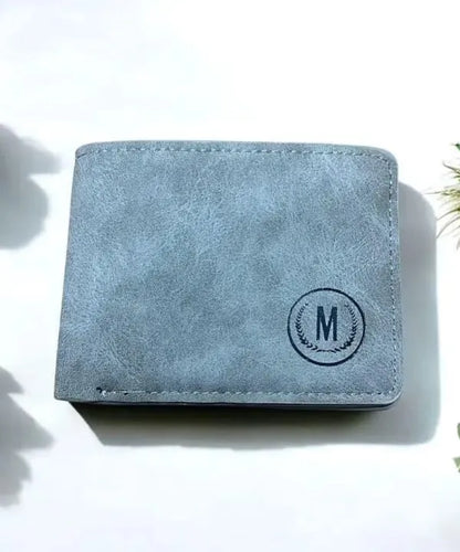 GU-II Male Short Thin Man Purse Wallet Retro Student Horizontal Leather Purse Young Men's Personality Tide